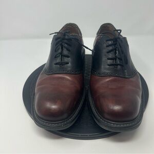 Florsheim Ease Brown and Black Leather Oxford Dress Shoes Sz 11M